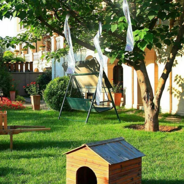 Холограмна лента против птици 50 м (4.5 см) – ефективна защита за градина, балкон и насаждения без химикали 3