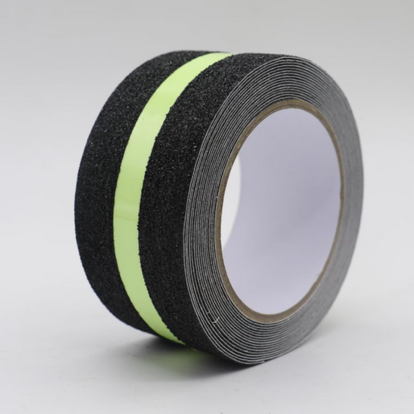 Противоплъзгаща флуоресцентна лента 5 м x 5 см – светеща в тъмното, максимална безопасност