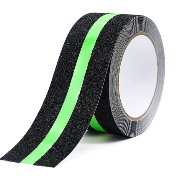 Противоплъзгаща флуоресцентна лента 5 м x 5 см – светеща в тъмното, максимална безопасност