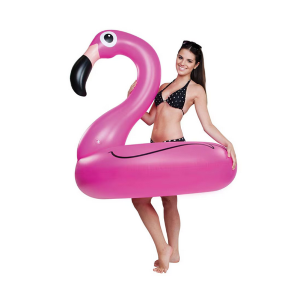 Надуваем пояс Фламинго 90 см – стабилен и стилен аксесоар за плаж и басейн, издръжлив PVC дизайн