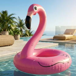 Надуваем пояс Фламинго 90 см – стабилен и стилен аксесоар за плаж и басейн, издръжлив PVC дизайн