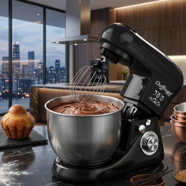 Планетарен миксер 1600W с 6.5L купа – мощност за перфектно тесто, кремове и десерти 5