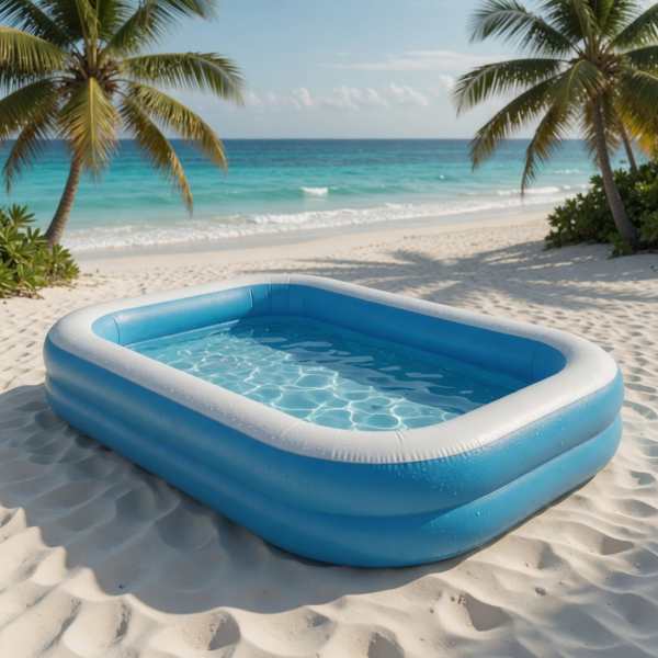Надуваем семеен басейн 200x150 см + компактна електрическа помпа 1