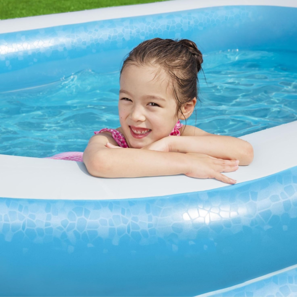 Надуваем семеен басейн 200x150 см + компактна електрическа помпа 5