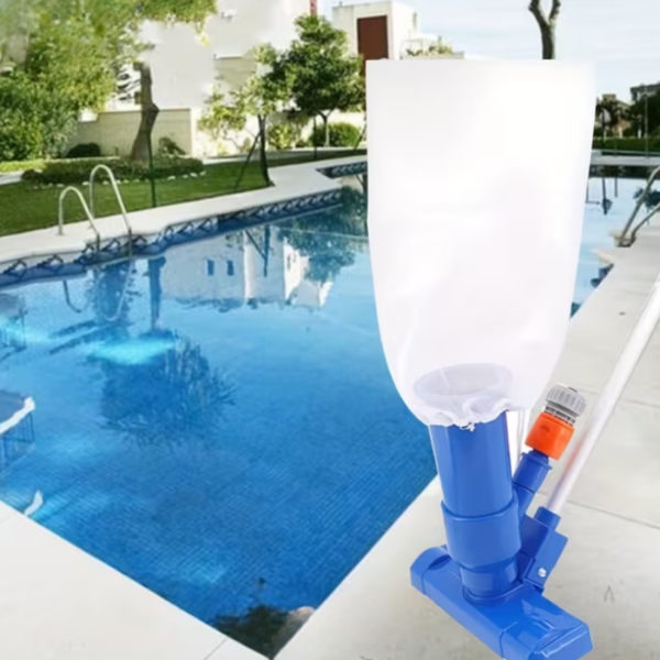 Комплект за почистване на басейн с прахосмукачка – Телескопичен прът и водно налягане