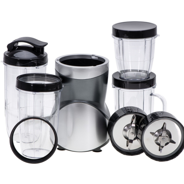 Мощен блендер за смутита с пълен комплект чаши и бутилки - BPA Free, импулсен режим