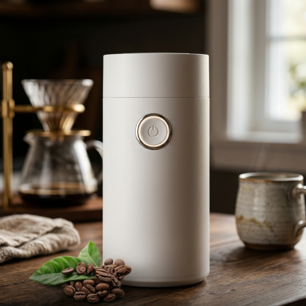 Електрическа бяла кафемелачка 150W – бързо смилане и перфектен аромат всеки ден