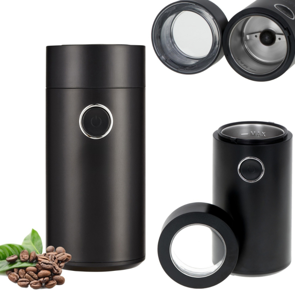 Електрическа черна кафемелачка 150W – бързо смилане и перфектен аромат всеки ден 1