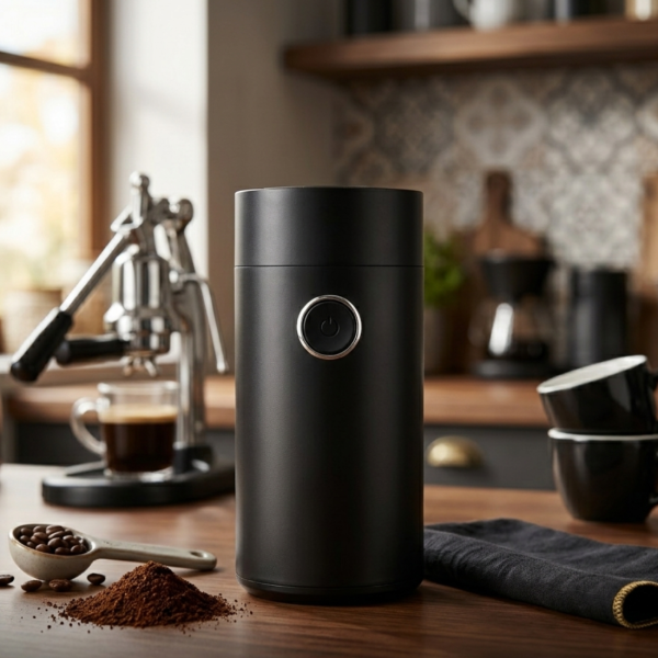 Електрическа черна кафемелачка 150W – бързо смилане и перфектен аромат всеки ден