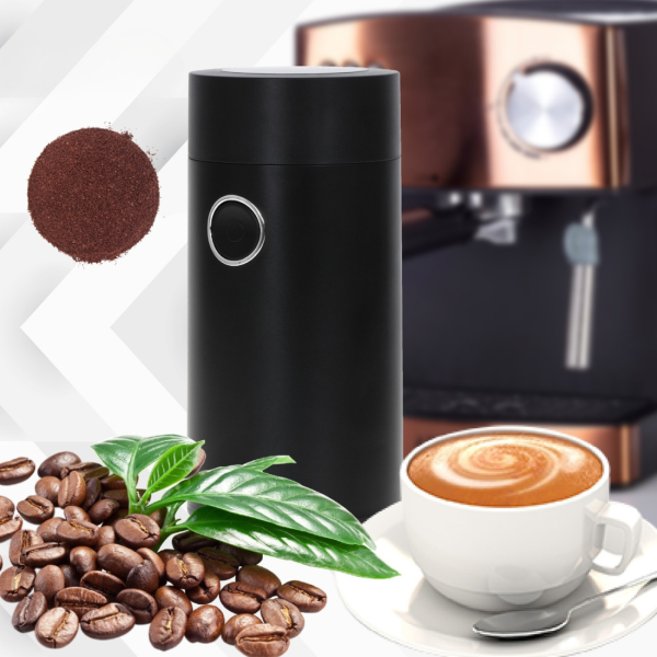 Електрическа черна кафемелачка 150W – бързо смилане и перфектен аромат всеки ден 5