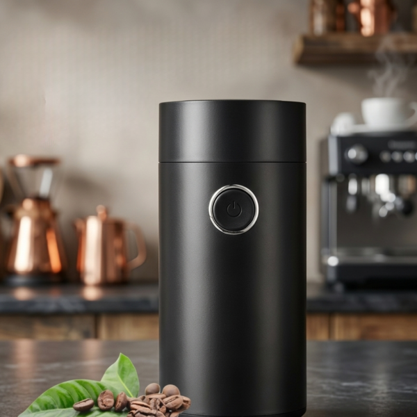 Електрическа черна кафемелачка 150W – бързо смилане и перфектен аромат всеки ден