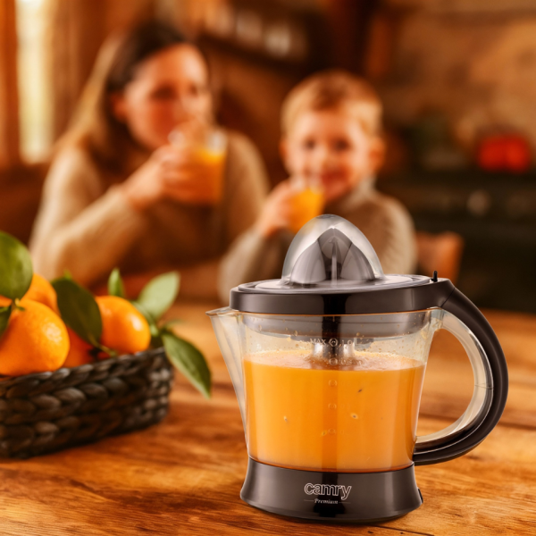 Електрическа сокоизстисквачка за цитруси 40W с 1L капацитет и контрол на пулпата 5