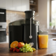 Мощна сокоизстисквачка 600W за плодове и зеленчуци с широка фуния и контейнер за пулпа 1.5L 2