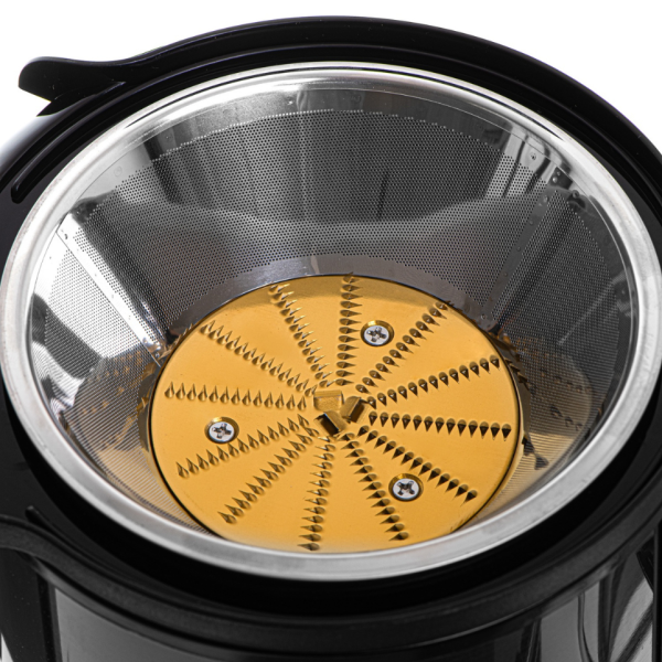 Мощна сокоизстисквачка 600W за плодове и зеленчуци с широка фуния и контейнер за пулпа 1.5L