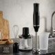 Ръчен черен блендер 800W с чопър, бъркалка и мерителна кана – мултифункционален кухненски помощник 2