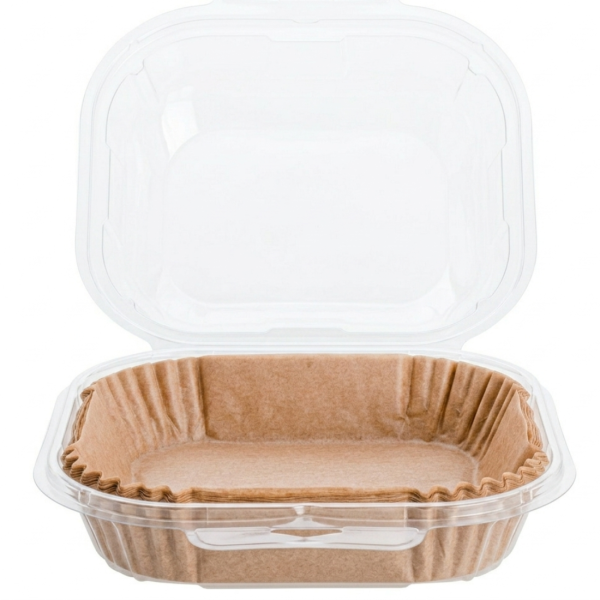 Незалепващи хартиени подложки за Air Fryer 16 x 16 x 4.5 cm – 100 бр. - топлоустойчиви до 240°C