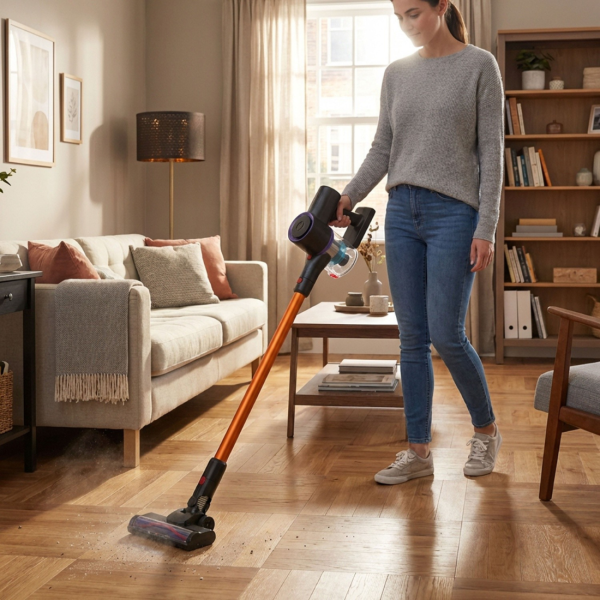 Безжична прахосмукачка с LED дисплей и EPA H12 филтър – до 35 минути непрекъсната работа 3