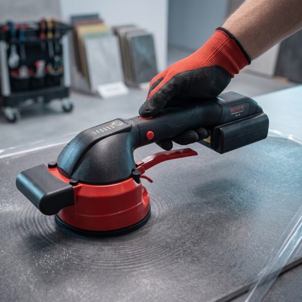 Професионален комплект Boxer: Вибрационна вендуза за плочки BX702 и Вакуумна вендуза за плочки BX-3269