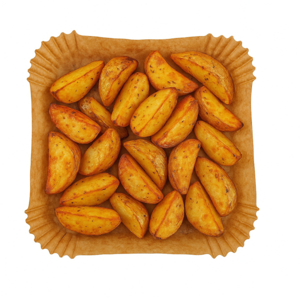 Незалепващи хартиени подложки за Air Fryer 23 x 23 x 4.5 cm – 100 бр. - топлоустойчиви до 240°C