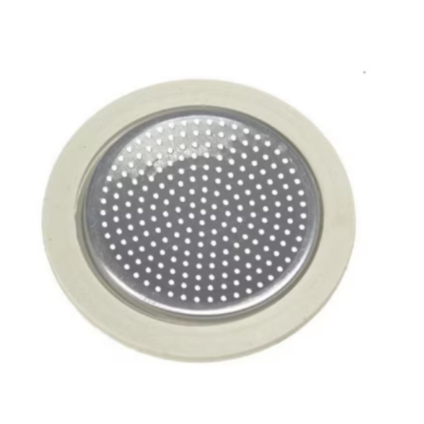 Резервен комплект за кафемашина – Алуминиев филтър + силиконово уплътнение (6.3 / 8 см)