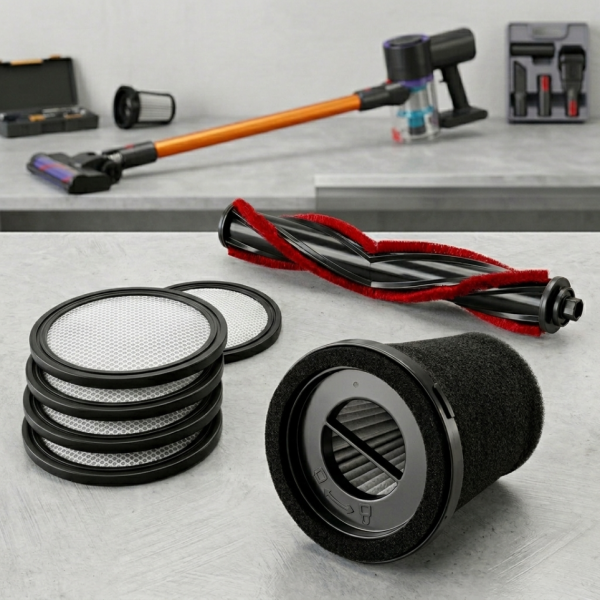 Резервни части за прахосмукачки Adler – Ролка AD 7086.3, филтри AD 7044 / AD 7048 и HEPA комплект AD 7086