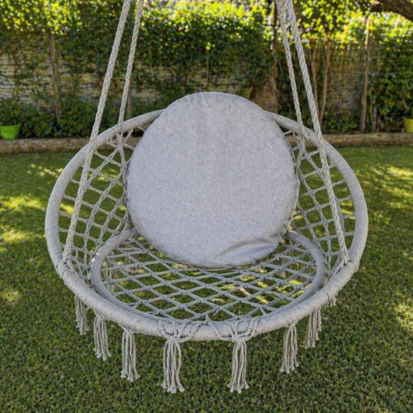 Висяща градинска люлка с възглавница - пълен релакс във вашият дом и градина 5