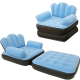 Надуваем разтегателен син фотьойл SuperSofa 5-в-1: Легло, шезлонг и диван в едно TV720 6