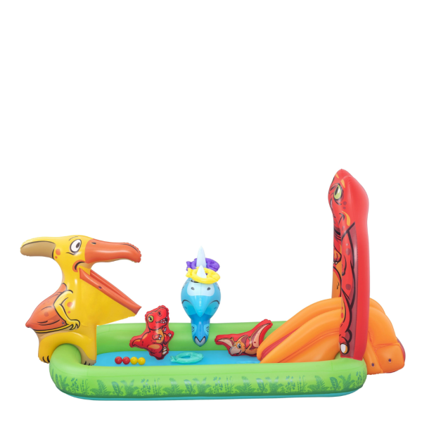 Водна площадка Bestway Jurassic 53160 – Детски мини аквапарк с пързалка и пръскачки