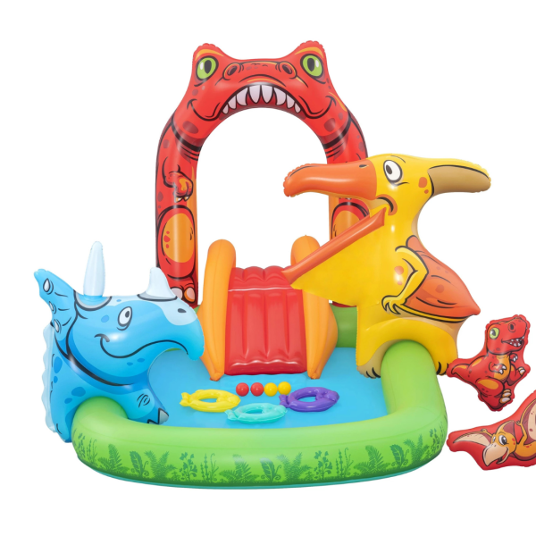 Водна площадка Bestway Jurassic 53160 – Детски мини аквапарк с пързалка и пръскачки 13