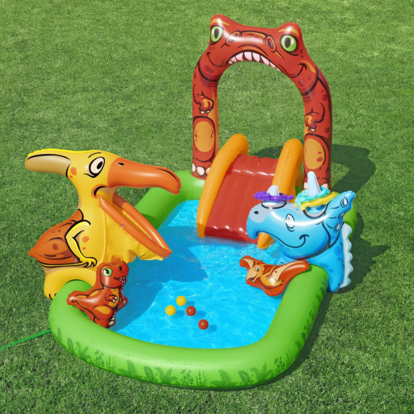 Водна площадка Bestway Jurassic 53160 – Детски мини аквапарк с пързалка и пръскачки 3