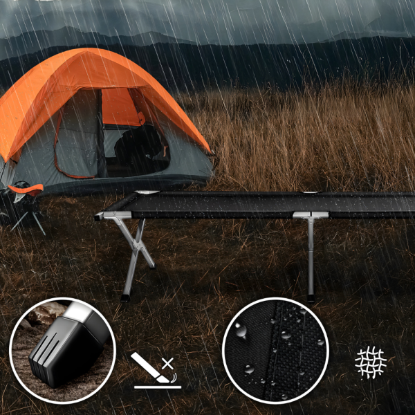 Сгъваемо къмпинг легло XXL – Здраво, компактно и удобно за сън навсякъде 4