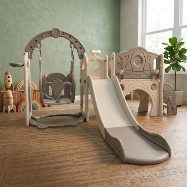 Свободностояща детска пързалка с люлка 4 в 1 – безопасна, стабилна и идеална за дома и градината