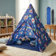 Детска типи палатка XXL с акули – сгъваема къщичка за игра за дома и градината 3
