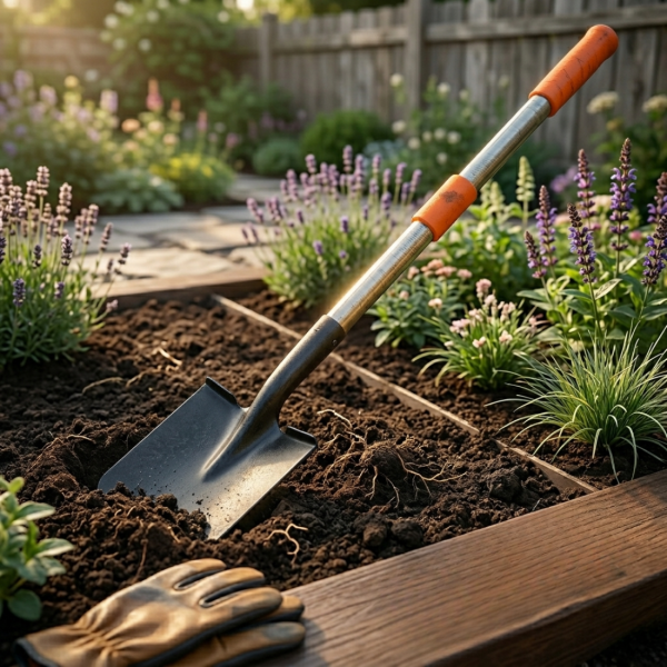 Телескопична градинска лопата 95–138 см – здрава стоманена конструкция и регулируема дръжка