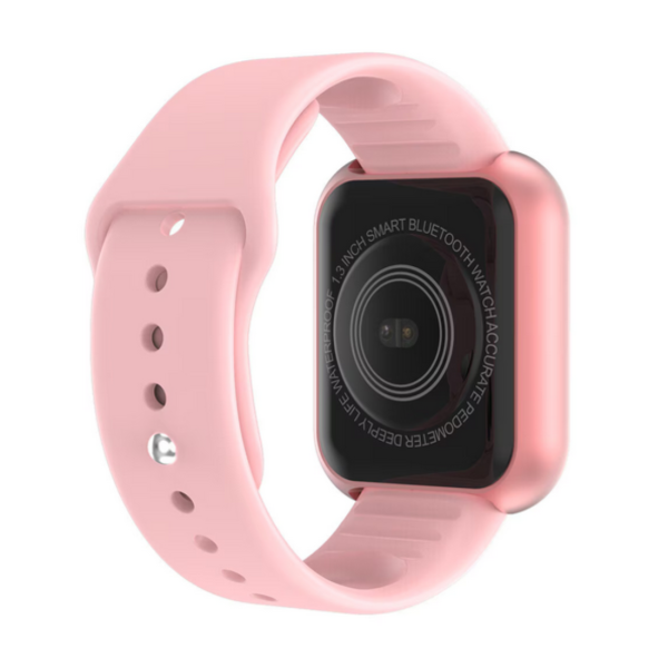 Смарт часовник L18 розов – фитнес тракер с пулс, кръвно, SpO2 и известия от телефон