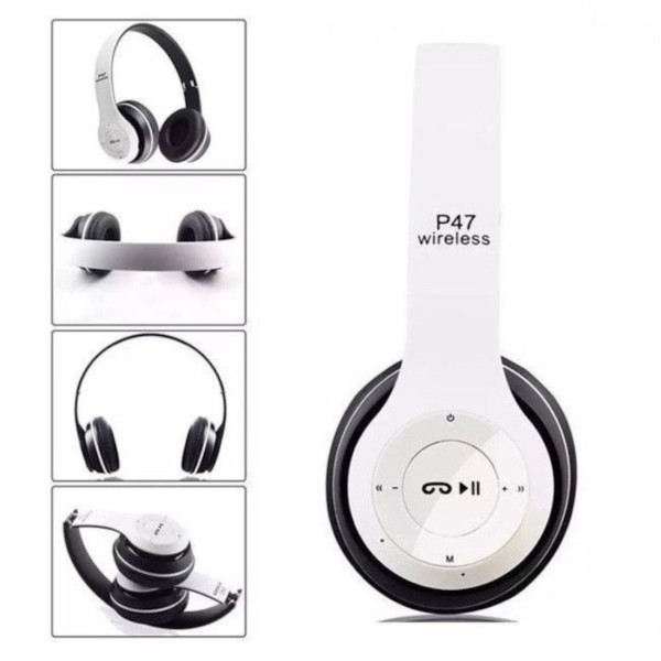 Безжични Bluetooth слушалки P47, Bluetooth 4.2+EDR, Вграден микрофон, MicroSD слот, MP3 плеър