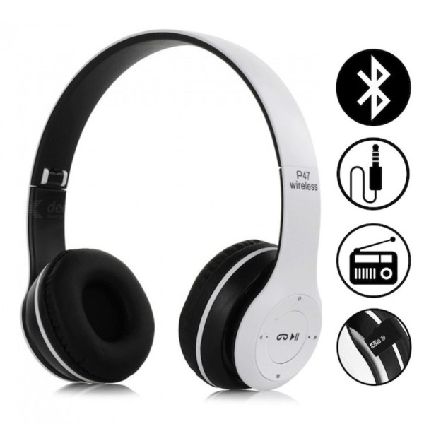 Безжични Bluetooth слушалки P47, Bluetooth 4.2+EDR, Вграден микрофон, MicroSD слот, MP3 плеър 10