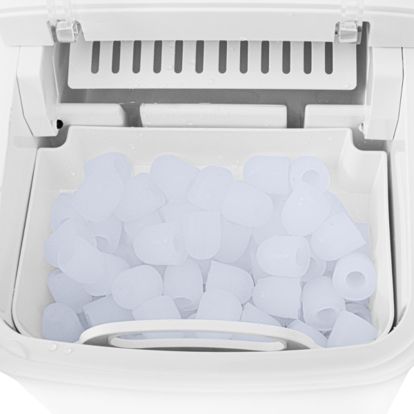 Ледогенератор Adler - 12 кг/ден, бързи кубчета за 10 минути, тиха работа и самопочистване, 2 размера лед