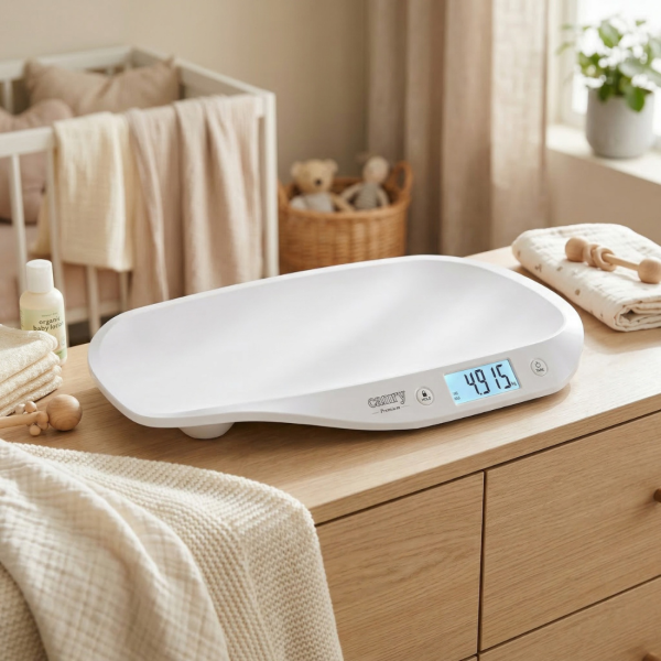 Бебешка електронна везна Camry – Прецизно измерване до 20 кг с HOLD функция и LCD дисплей 6