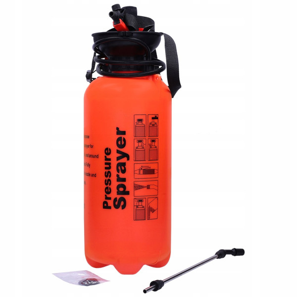 Професионална градинска пръскачка 8L с удължител от неръждаема стомана и регулируема дюза