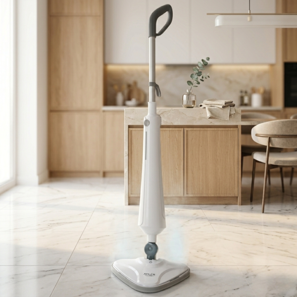 Парен моп Adler – 1300W мощност, дезинфекция без химикали и перфектно чисти подове 3