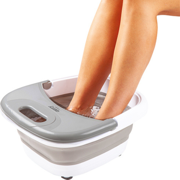 Сгъваем СПА масажор за крака 3 в 1 с нагряване 45°C и балонен ефект – релакс като в джакузи у дома