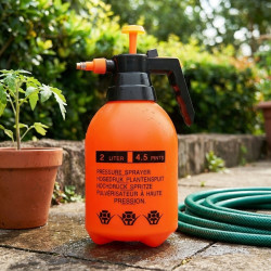 Ръчна градинска пръскачка под налягане, 2L – Ергономична помпа с регулируема дюза и заключващ механизъм