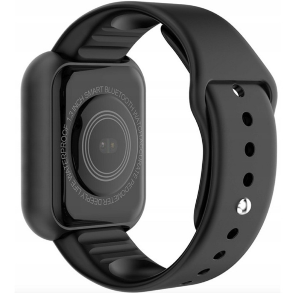Смарт часовник L18 черен – фитнес тракер с пулс, кръвно, SpO2 и известия от телефон