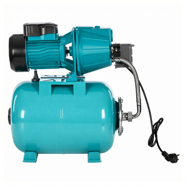 Хидрофорна система с помпа 750W и разширителен съд 50L – Пълен комплект за водоснабдяване и напояване 2