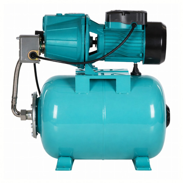 Хидрофорна система с помпа 750W и разширителен съд 50L – Пълен комплект за водоснабдяване и напояване 5