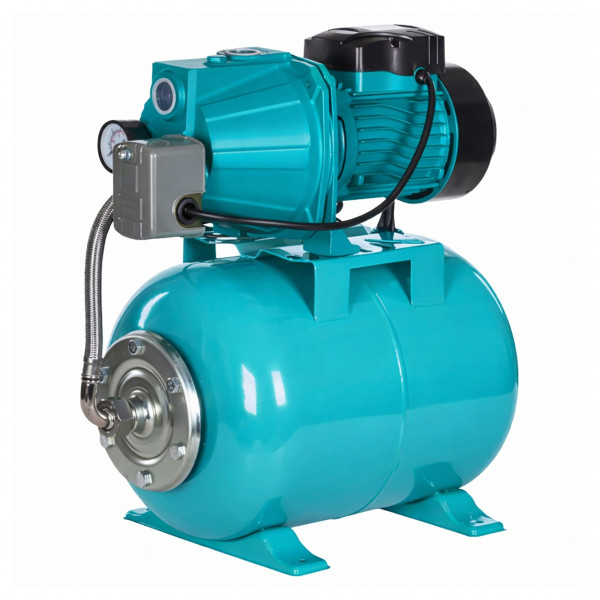 Хидрофорна система с помпа 750W и разширителен съд 50L – Пълен комплект за водоснабдяване и напояване 7
