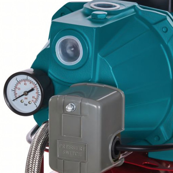 Хидрофорна система с помпа 750W и разширителен съд 50L – Пълен комплект за водоснабдяване и напояване 9