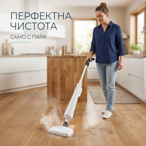 Парен моп Dictrolux Steam Clear – 1300W мощност, унищожава до 99.9% от бактериите 3
