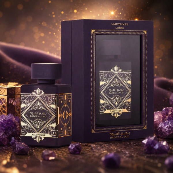 Lattafa Bade'e Al Oud Amethyst EDP 100ml – Луксозен ориенталски аромат на амбра и мадагаскарска ванилия за него и нея 1